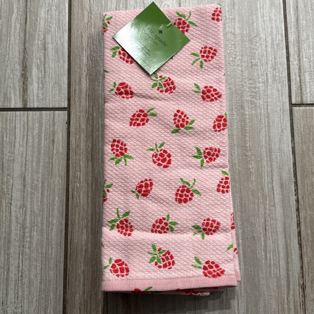 Kate Spade Strawberry Kitchen Towel Set Of 3